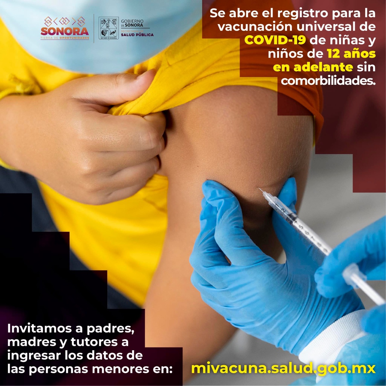 Inicia Registro de Vacunación Contra COVID para Adolescentes de 12 a 17 años