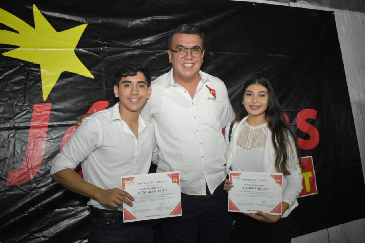 Comisionado Ramón Flores Toma Protesta a la Coordinación Juvenil del PT en Hermosillo