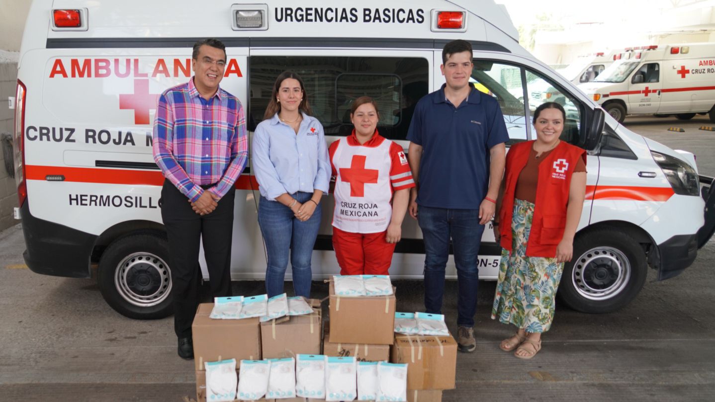 Hace donación PT Sonora a Cruz Roja Hermosillo