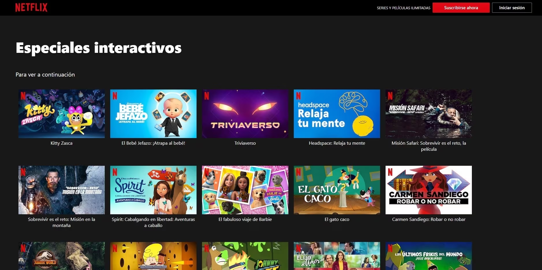 Netflix retirará 20 producciones interactivas