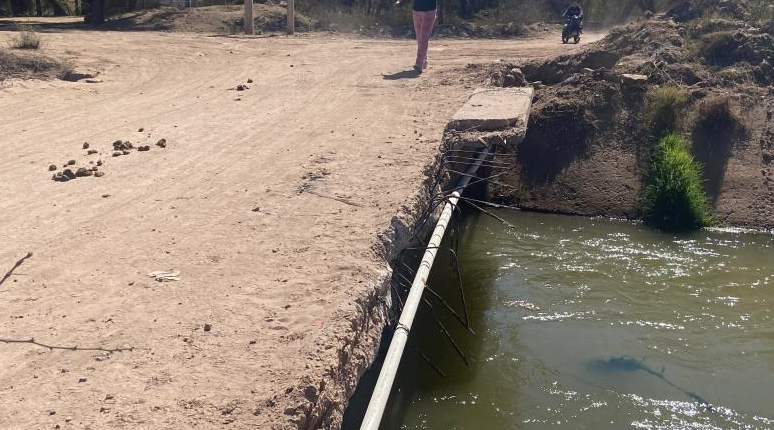 Puente de Las Guayabas en Etchojoa, al borde del colapso; vecinos piden intervención urgente