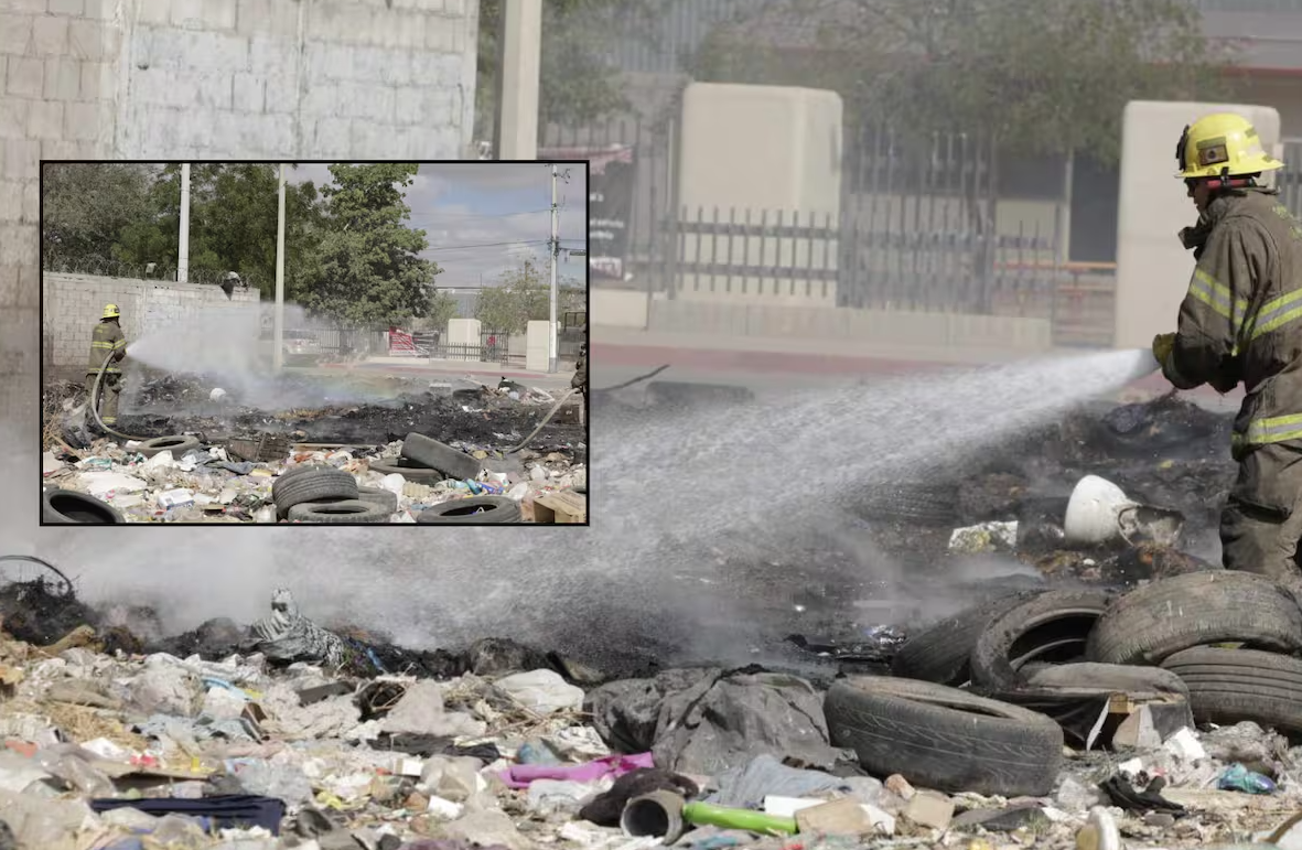 Incendio en terreno baldío obliga a evacuar a niños en jardín de Hermosillo