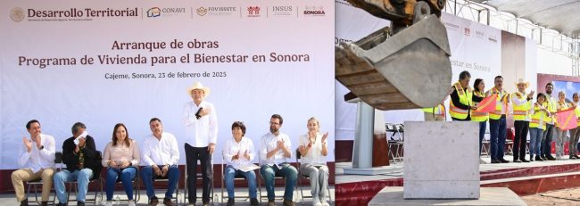 El Programa Nacional de Vivienda inició en Sonora, “donde ya no es una mercancía” El Programa Nacional de Vivienda inició en Sonora, “donde ya no es una mercancía”