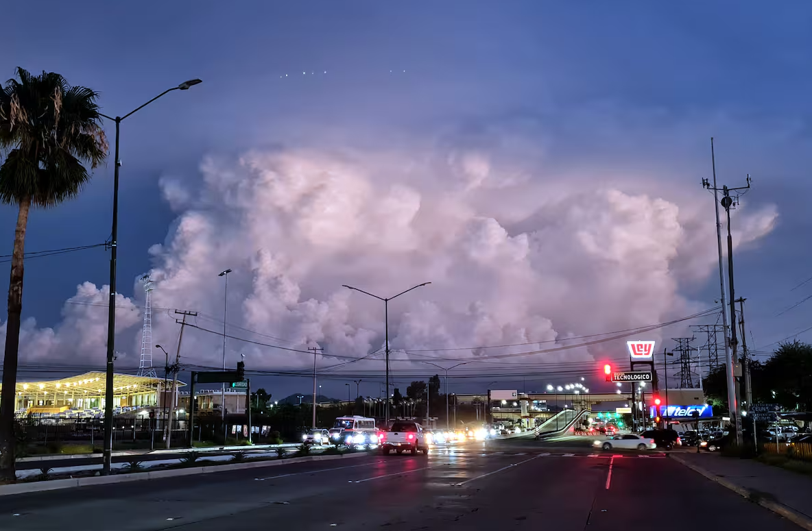 ¡Ya vienen las lluvias! Aumenta al 50% la probabilidad de chubascos a principios de junio en Hermosillo