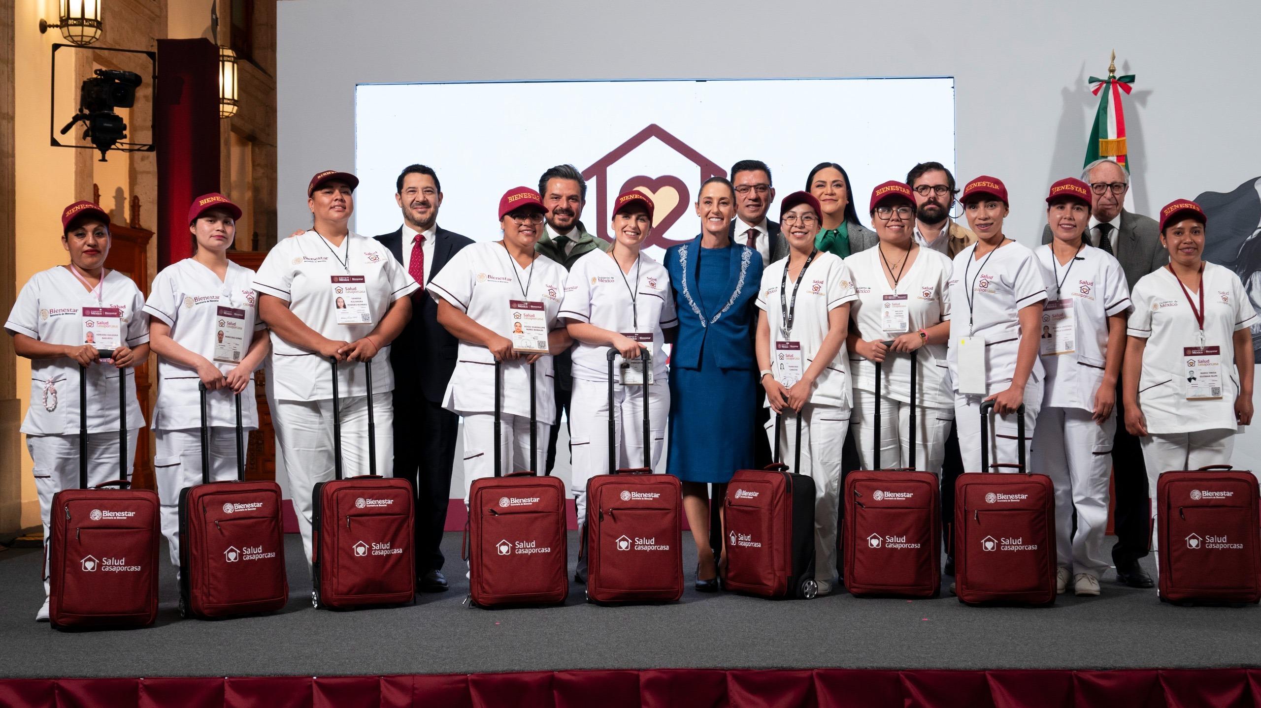 Claudia Sheinbaum lanza el programa Salud Casa por Casa para atender a adultos mayores y personas con discapacidad