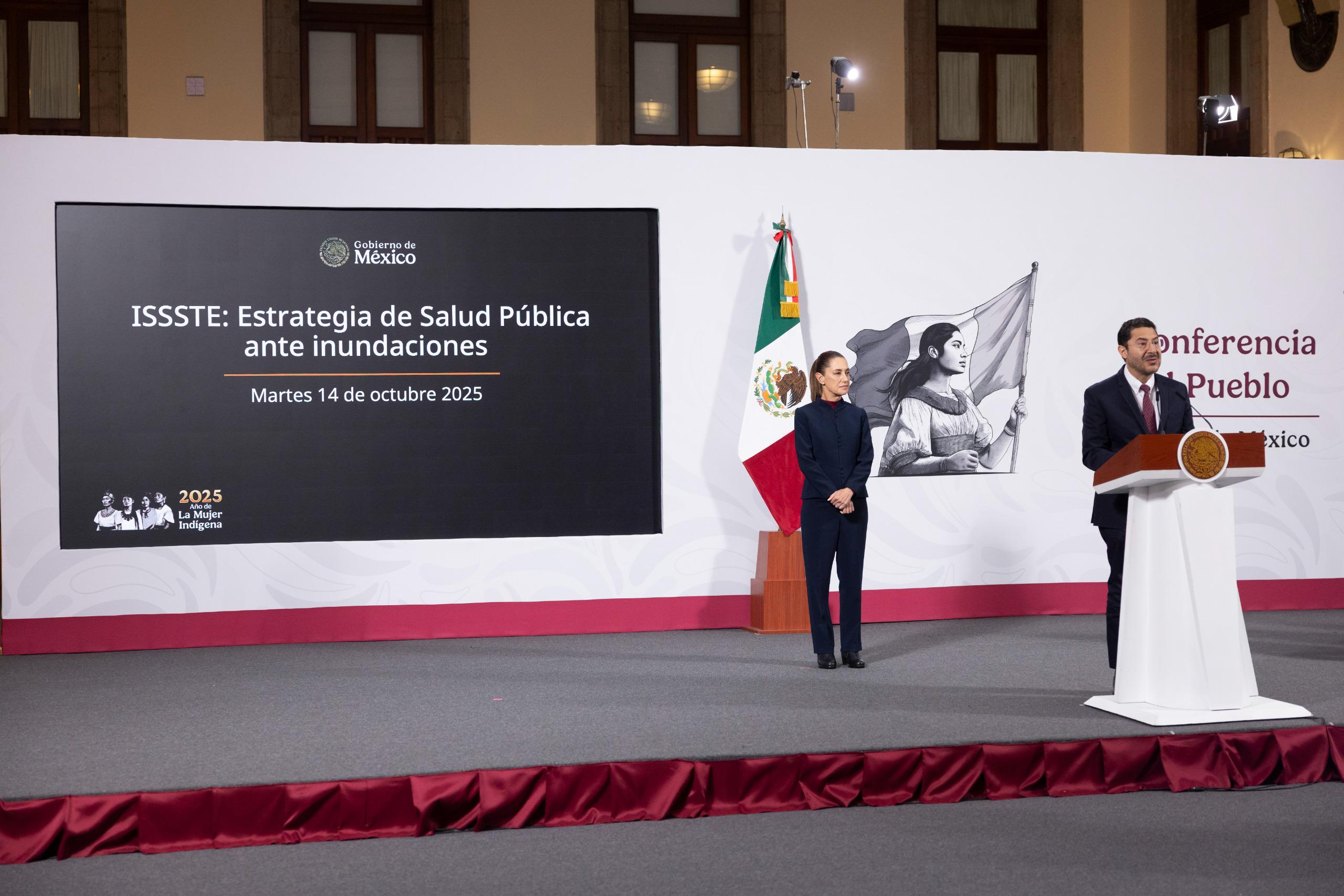 Se destina toda la fuerza del estado mexicano para garantizar el apoyo a la población afectada por las lluvias: Presidenta Claudia Sheinbaum