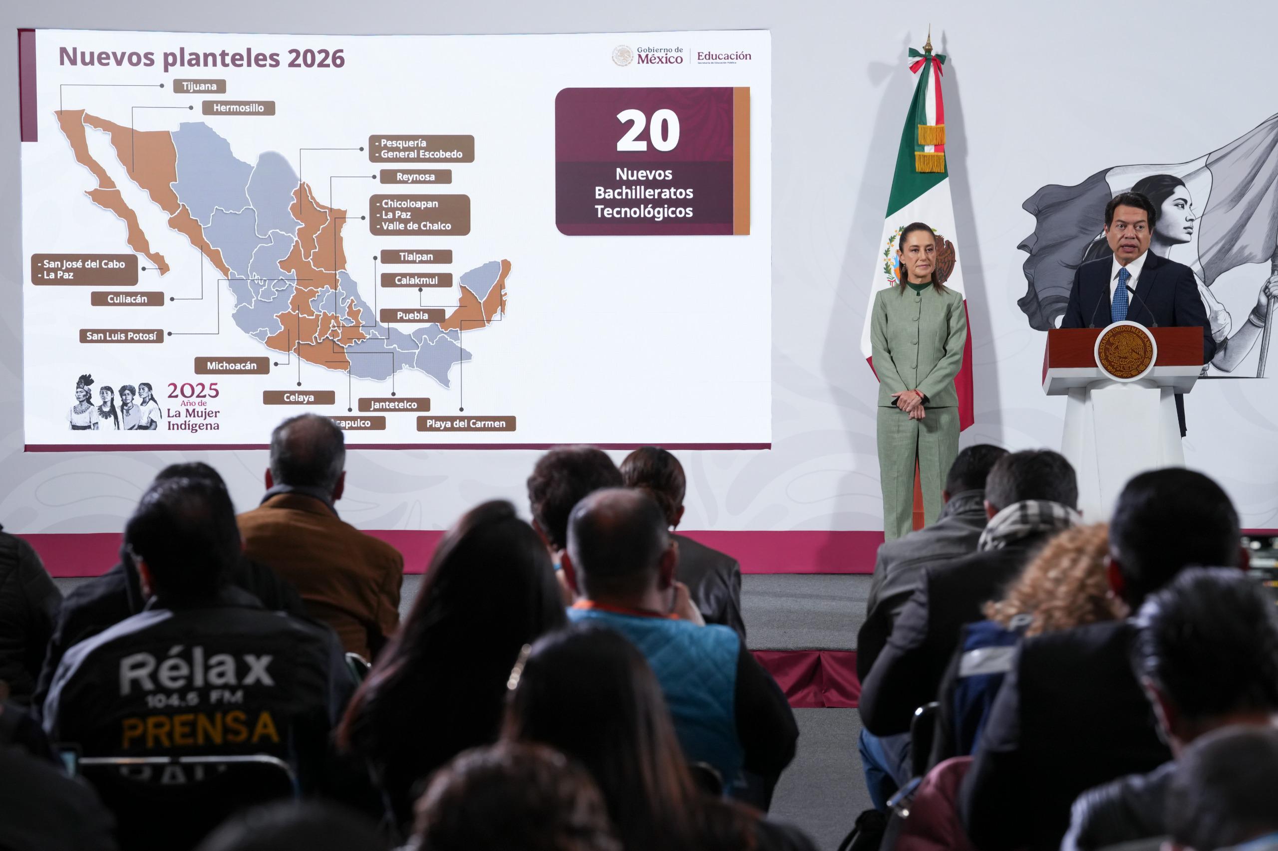 Gobierno de México: En 2026, se crearán 130 nuevas preparatorias en 110 municipios que quedarán cerca de la casa de las y los estudiantes Gobierno de México: En 2026, se crearán 130 nuevas preparatorias en 110 municipios que quedarán cerca de la casa de las y los estudiantes