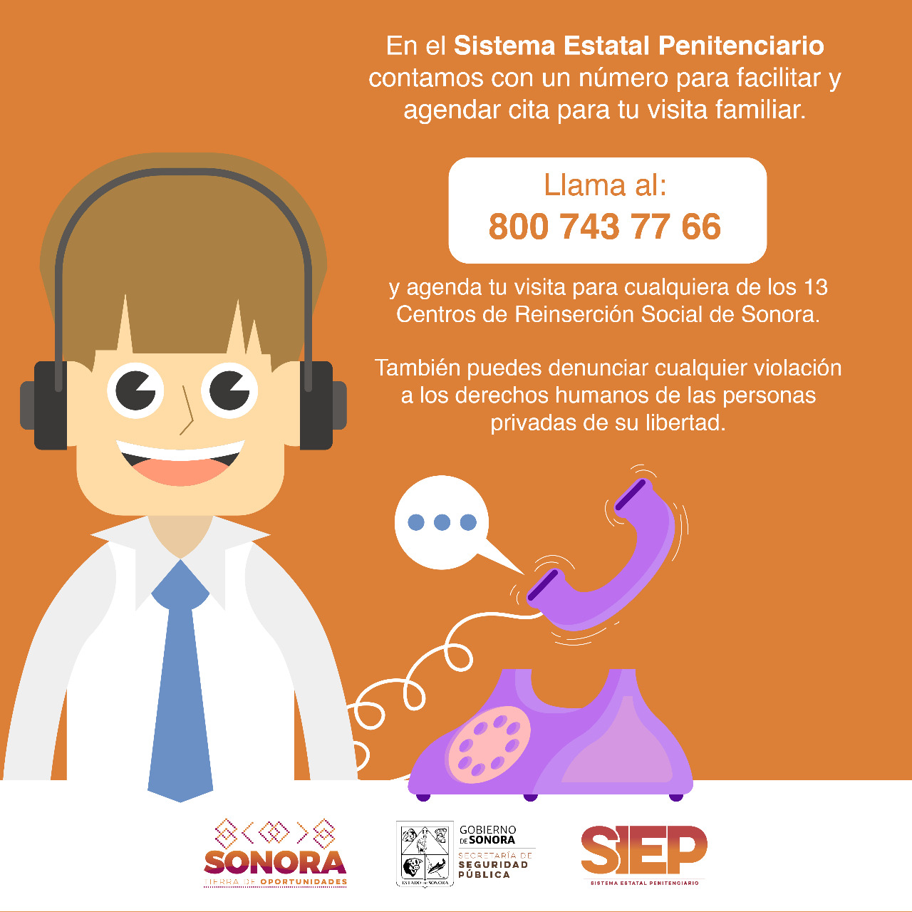 Ceresos en Sonora Cuentan con Línea de Atención Penitenciaria