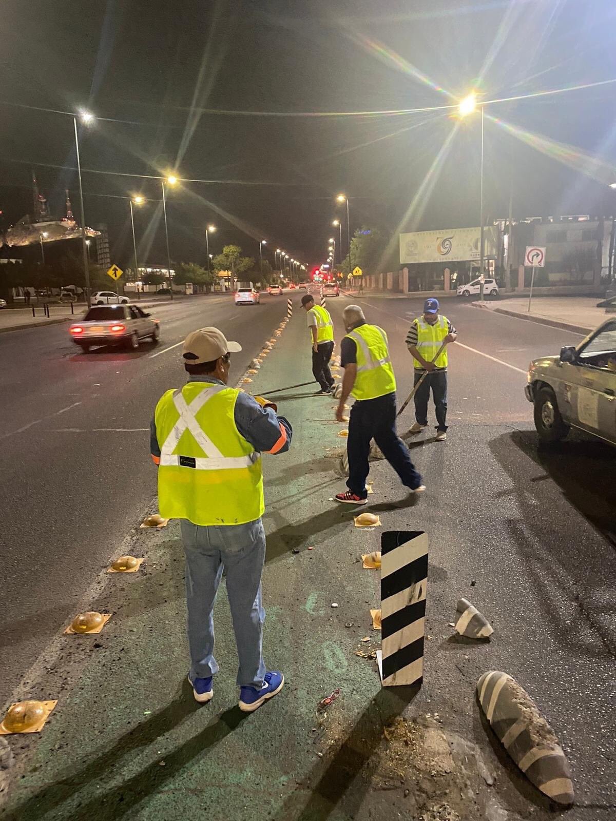 Realizan Retiro de Señalamientos para Ciclistas por Fiestas del Pitic