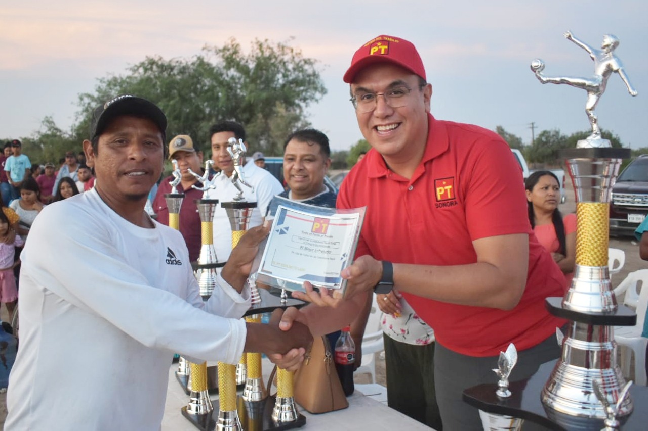 Promueven deporte comunidades Yaqui y Partido del Trabajo en Pótam