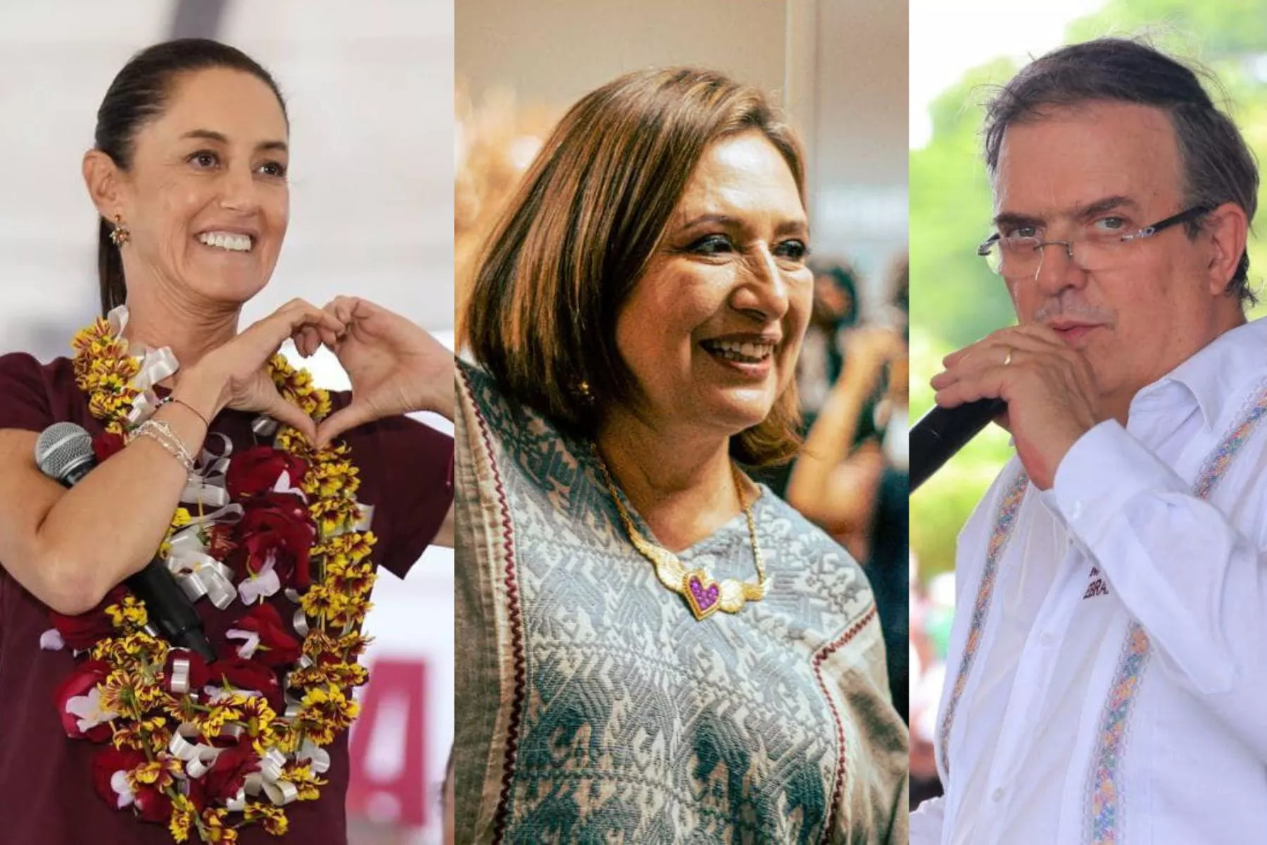 La carrera de Sheinbaum y Xóchitl rumbo a la Presidencia: Ebrard en la Retaguardia