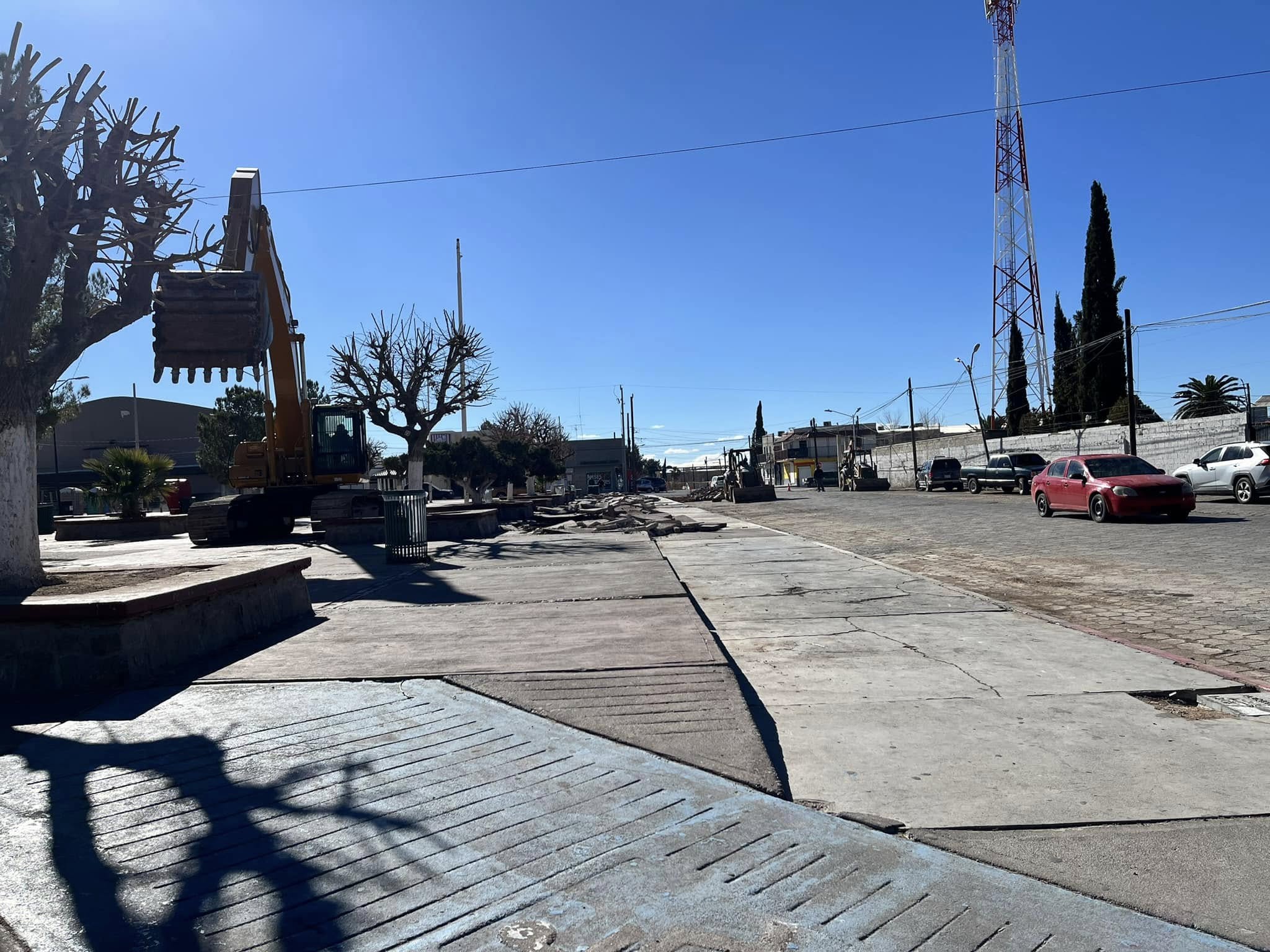 Reinicia segunda etapa en la Plaza Plan de Agua Prieta