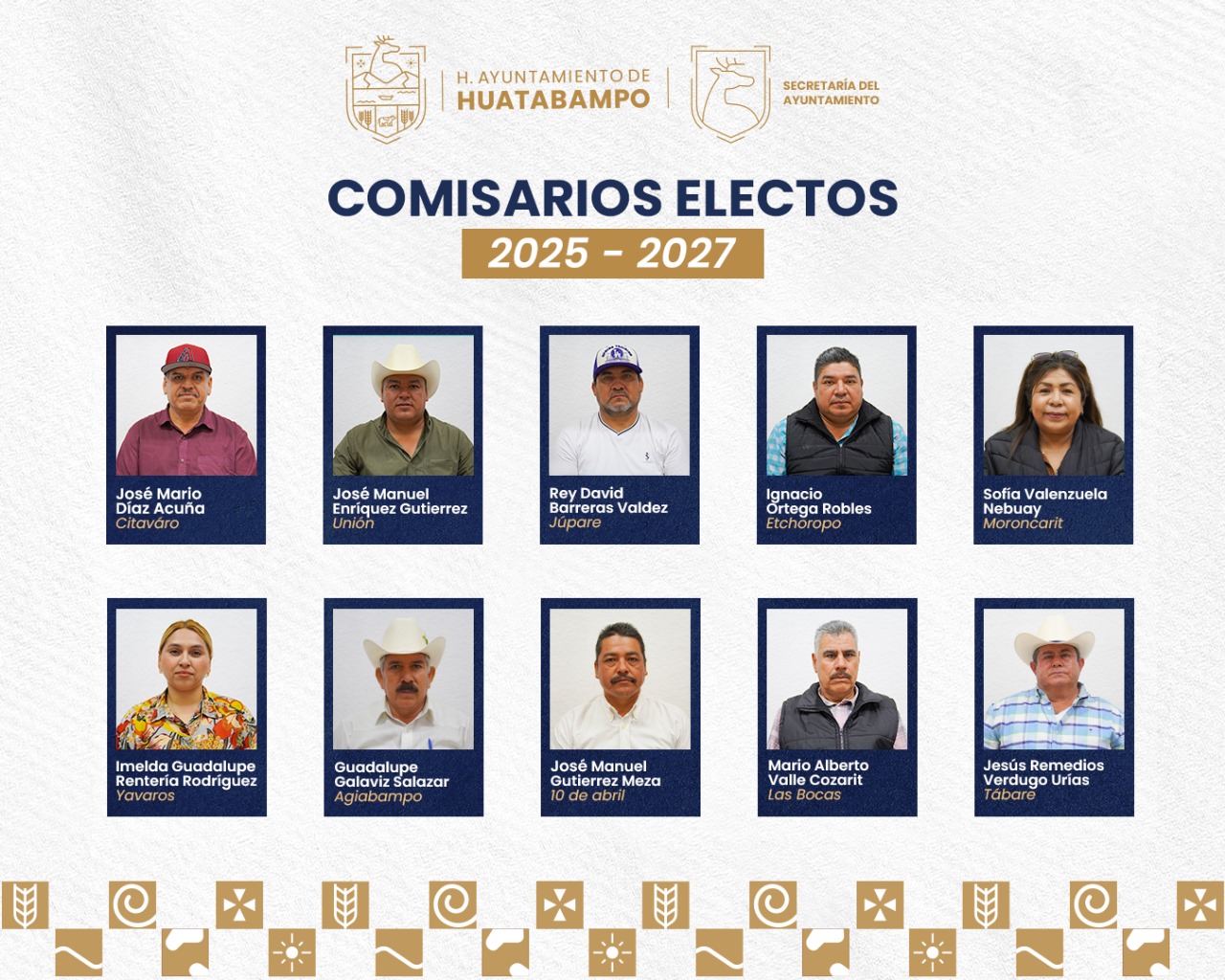 Anuncia Secretaría a los Comisarios Ganadores Anuncia Secretaría a los Comisarios Ganadores