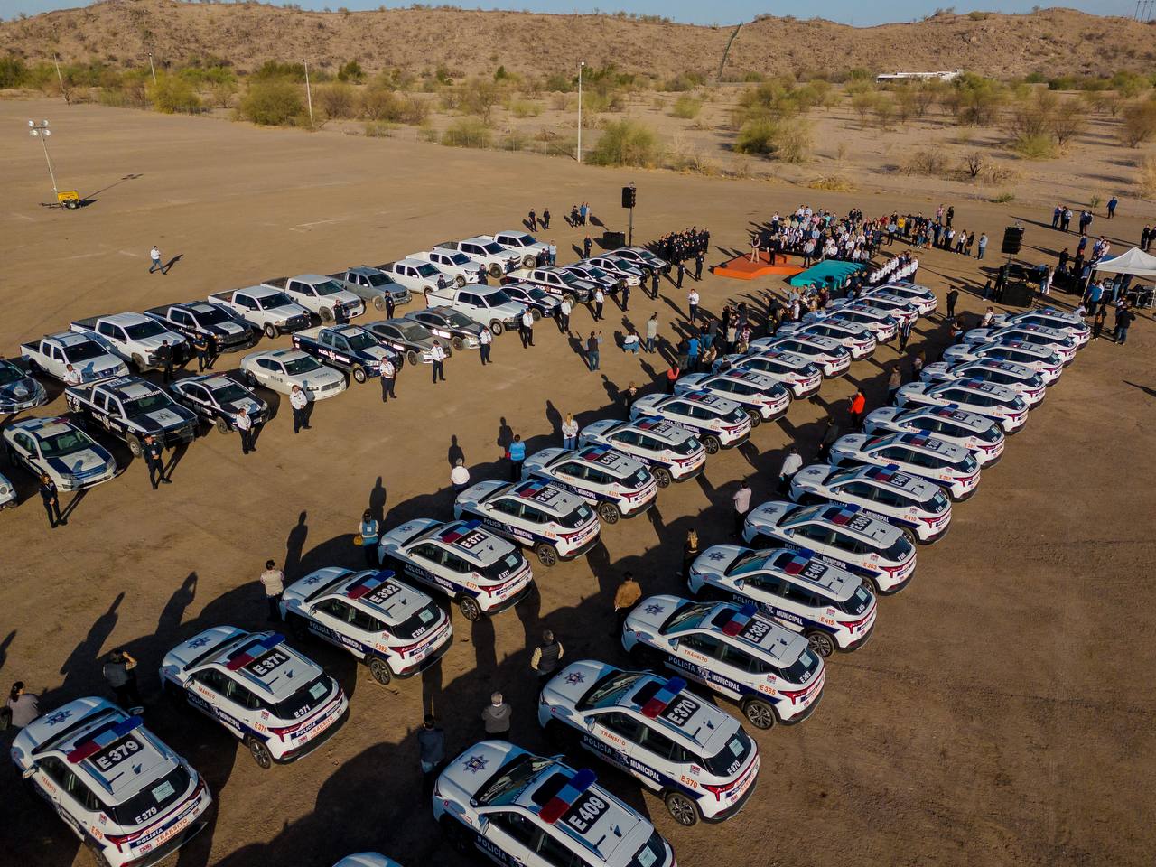 Continúa Toño Astiazarán blindando a Hermosillo con 60 nuevas patrullas eléctricas, suman ya 284