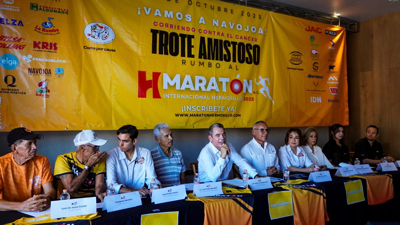Navojoa se suma al calentamiento rumbo al Maratón Internacional de Hermosillo 2025