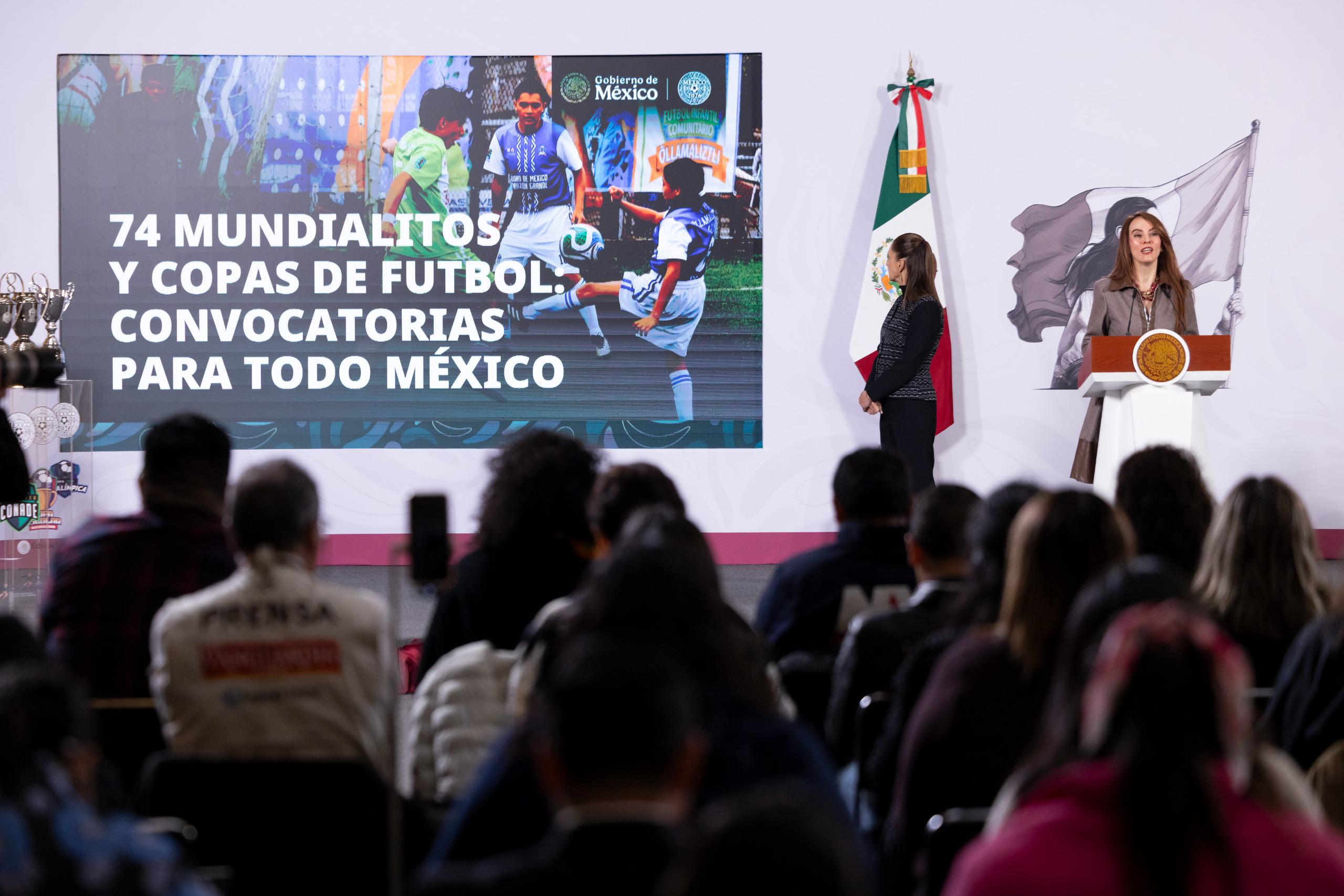 Mundial Social 2026: Gobierno de México presenta 74 Mundialitos y copas de fútbol