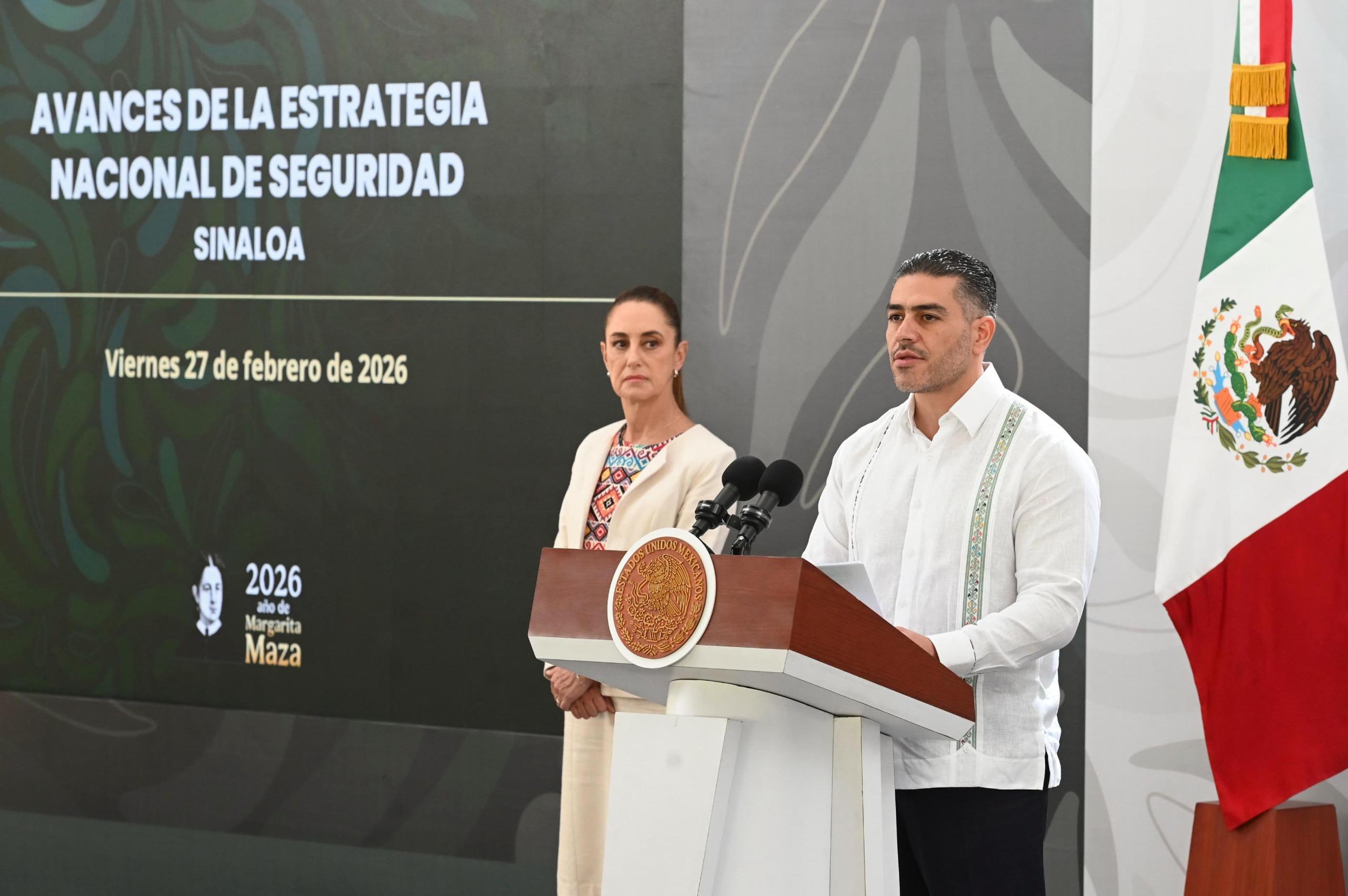 En Sinaloa, atención a las causas, coordinación y cero impunidad logran reducción del 50% en homicidios dolosos, de junio 2025 a enero 2026: Presidenta Claudia Sheinbaum