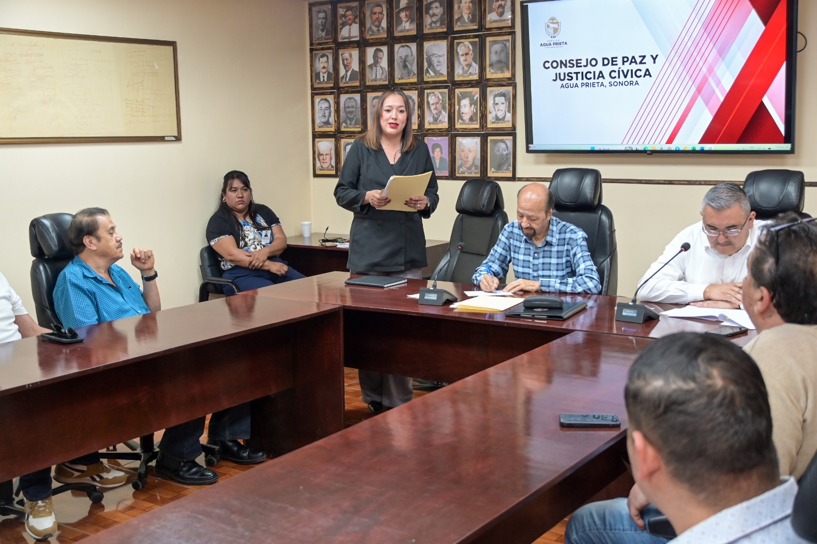 Reunión del Consejo de Paz y Justicia Cívica en Agua Prieta