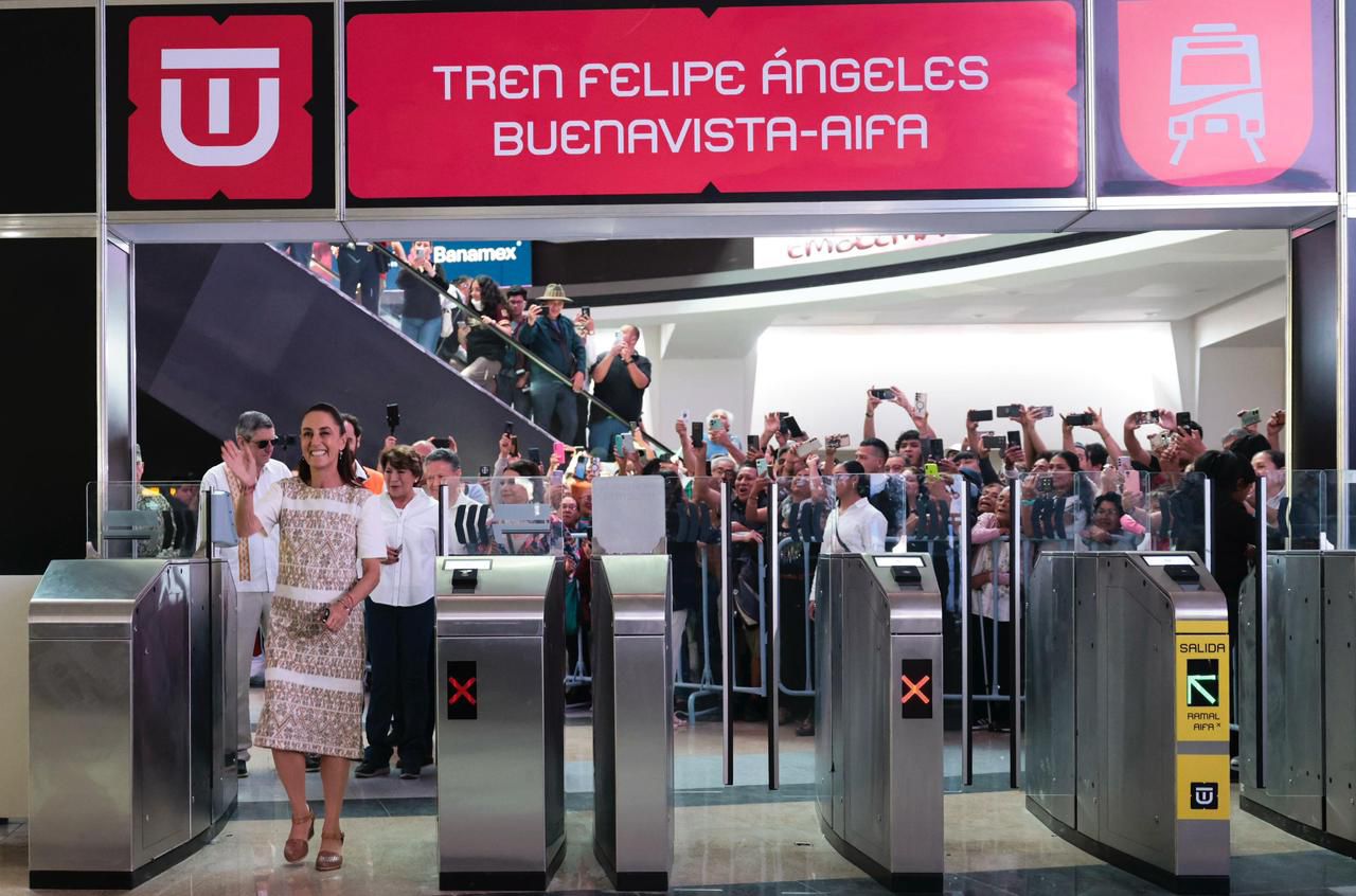 “Cumplimos con el pueblo de México”: Presidenta Claudia Sheinbaum inaugura el tren Felipe Ángeles, Buenavista-AIFA