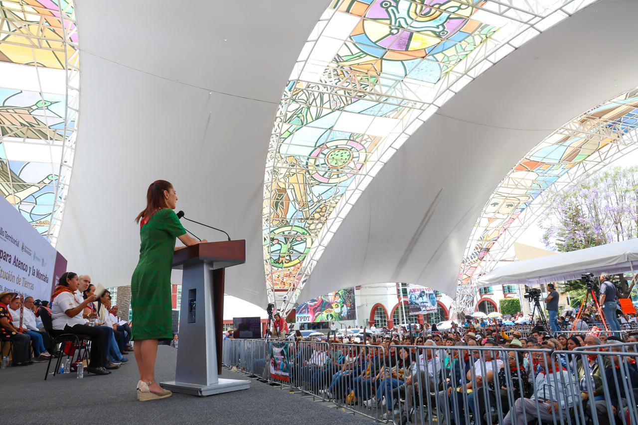 A 20 años de la represión, Presidenta Claudia Sheinbaum restituye 54.5 hectáreas como parte del Plan de Justicia para Atenco y La Montaña A 20 años de la represión, Presidenta Claudia Sheinbaum restituye 54.5 hectáreas como parte del Plan de Justicia para Atenco y La Montaña