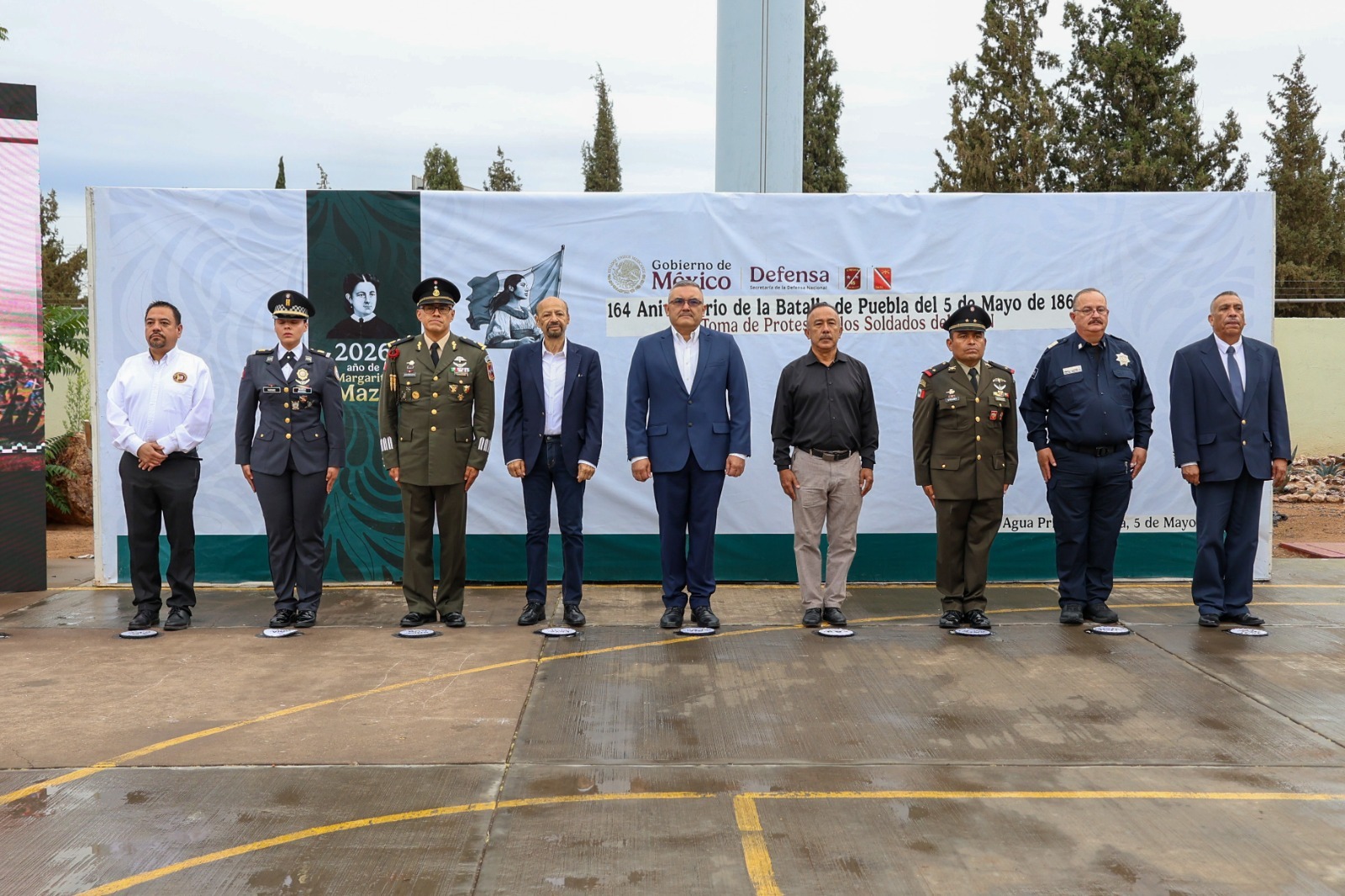 Se realizó en Agua Prieta toma de protesta de bandera del Servicio Militar Nacional con motivo del 164 aniversario de la Batalla de Puebla Se realizó en Agua Prieta toma de protesta de bandera del Servicio Militar Nacional con motivo del 164 aniversario de la Batalla de Puebla