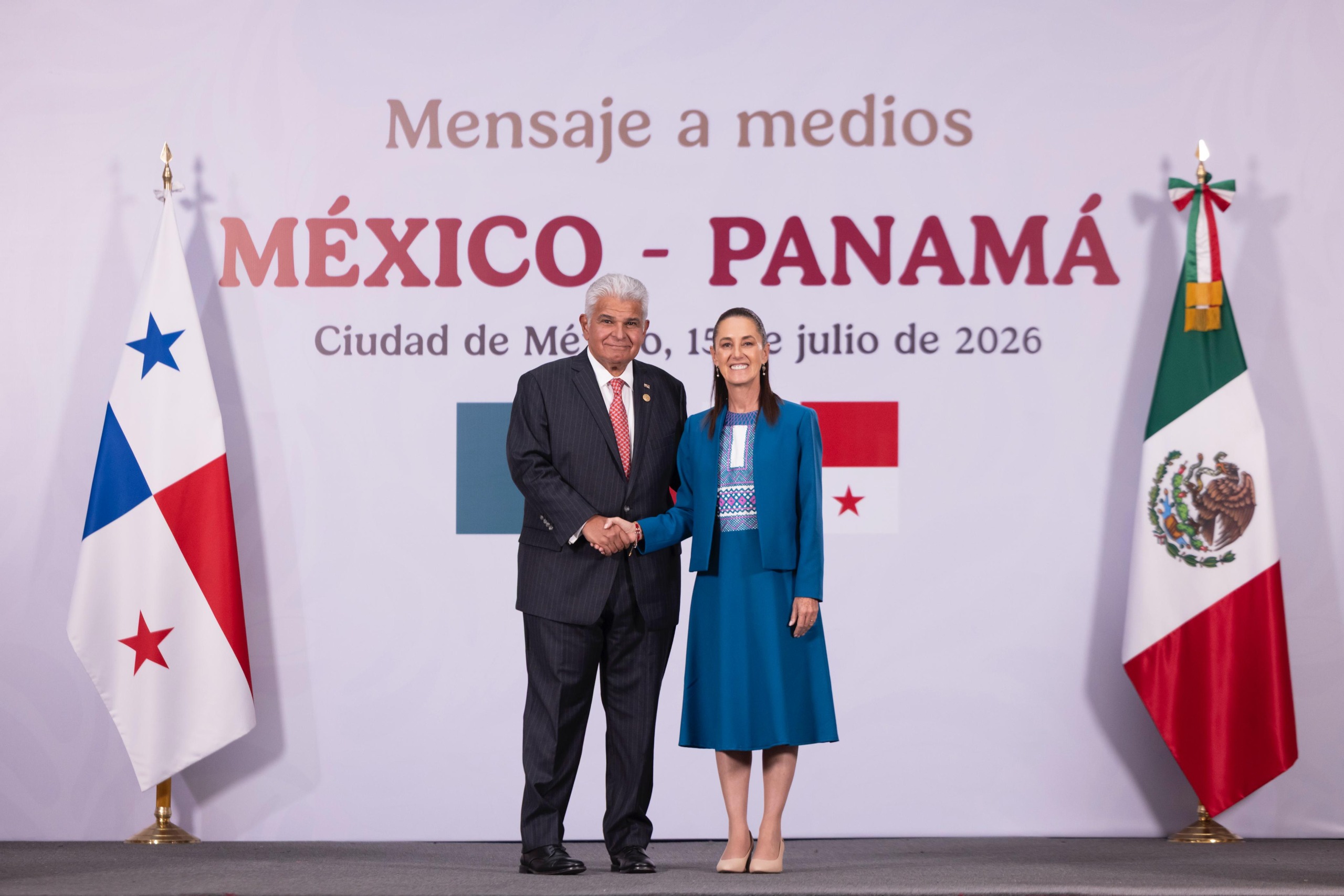 El encuentro de hoy permitirá profundizar y relanzar nuestra cooperación: Presidenta Claudia Sheinbaum tras reunión con su homólogo de Panamá, José Raúl Mulino