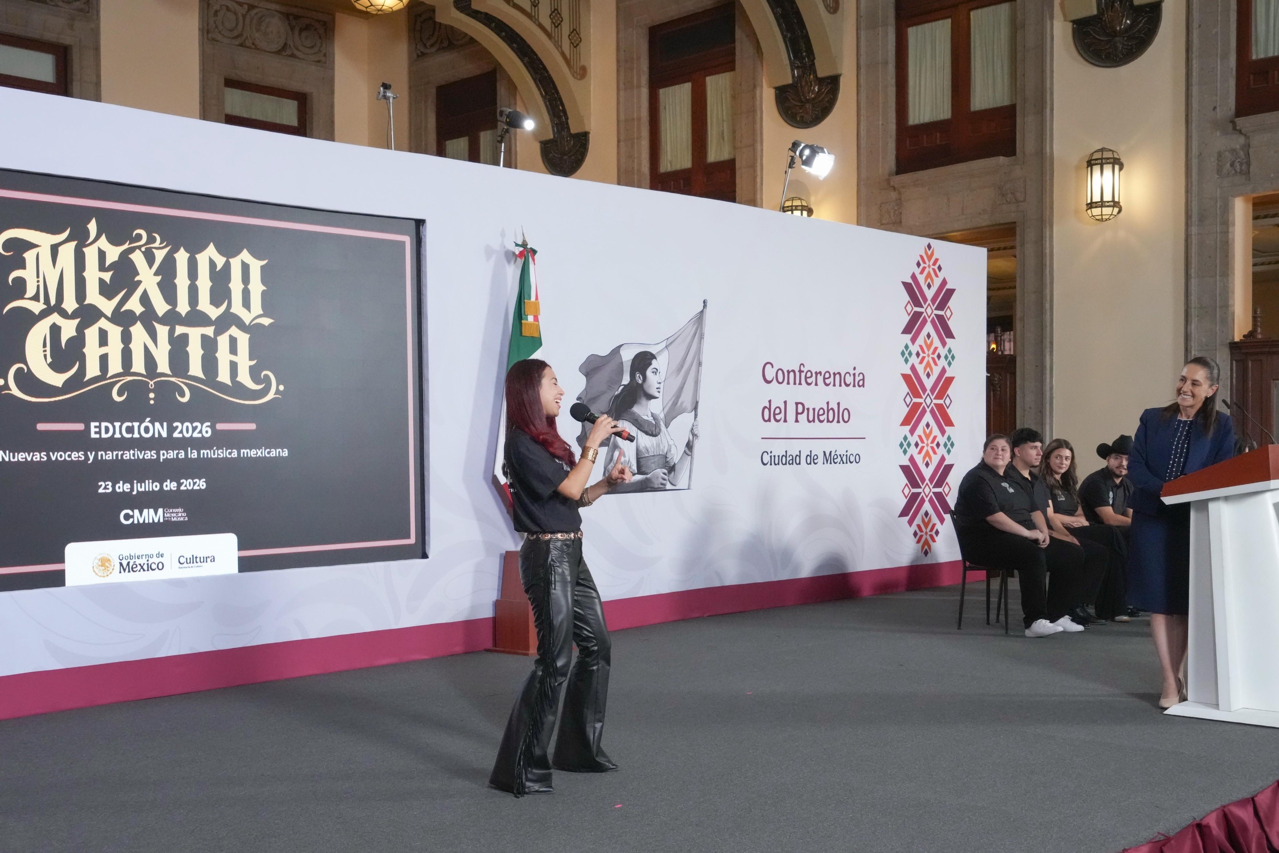 Con México Canta, los jóvenes cantan por la paz y contra las adicciones: Presidenta Claudia Sheinbaum; listos los 7 semifinalistas mexicoestadounidenses de la edición 2026