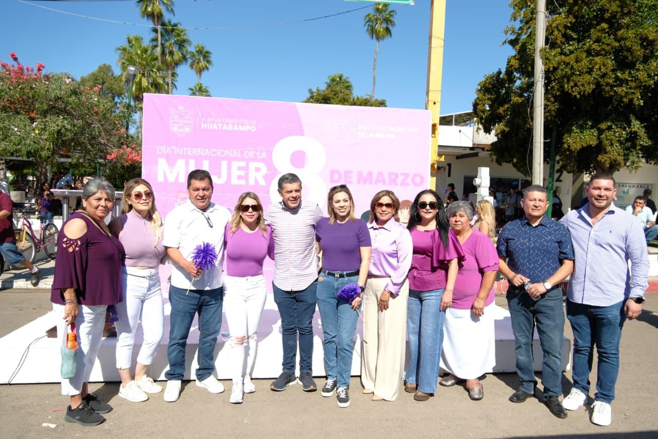 Conmemora Huatabampo el Día Internacional de la Mujer con marcha por la igualdad