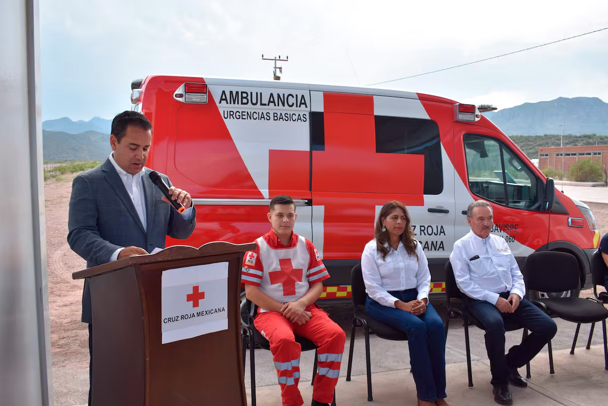 Cruz Roja inaugura base en Bavispe para atender emergencias en la Sierra Alta Cruz Roja inaugura base en Bavispe para atender emergencias en la Sierra Alta