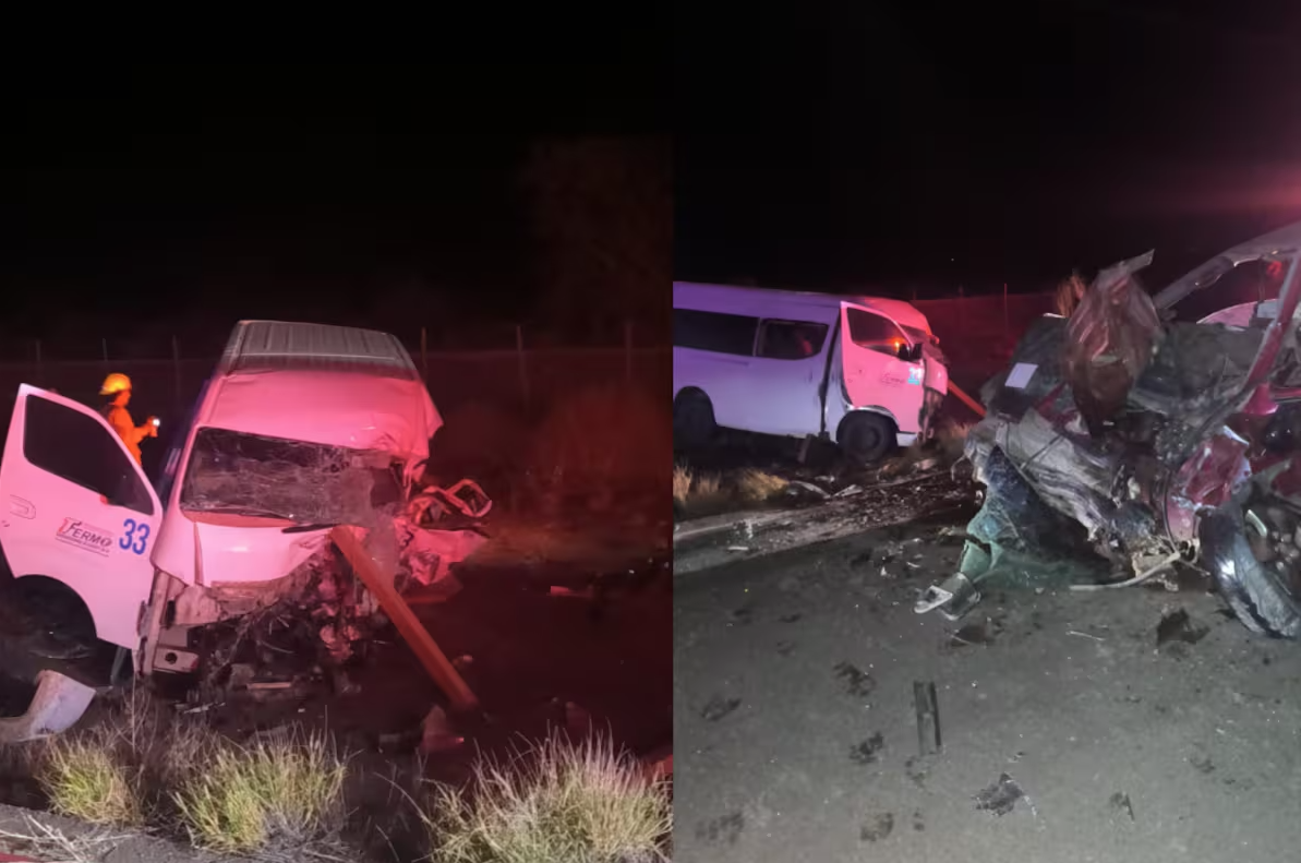 Choque entre dos vehículos en la Costa de Hermosillo deja dos muertos y tres lesionados