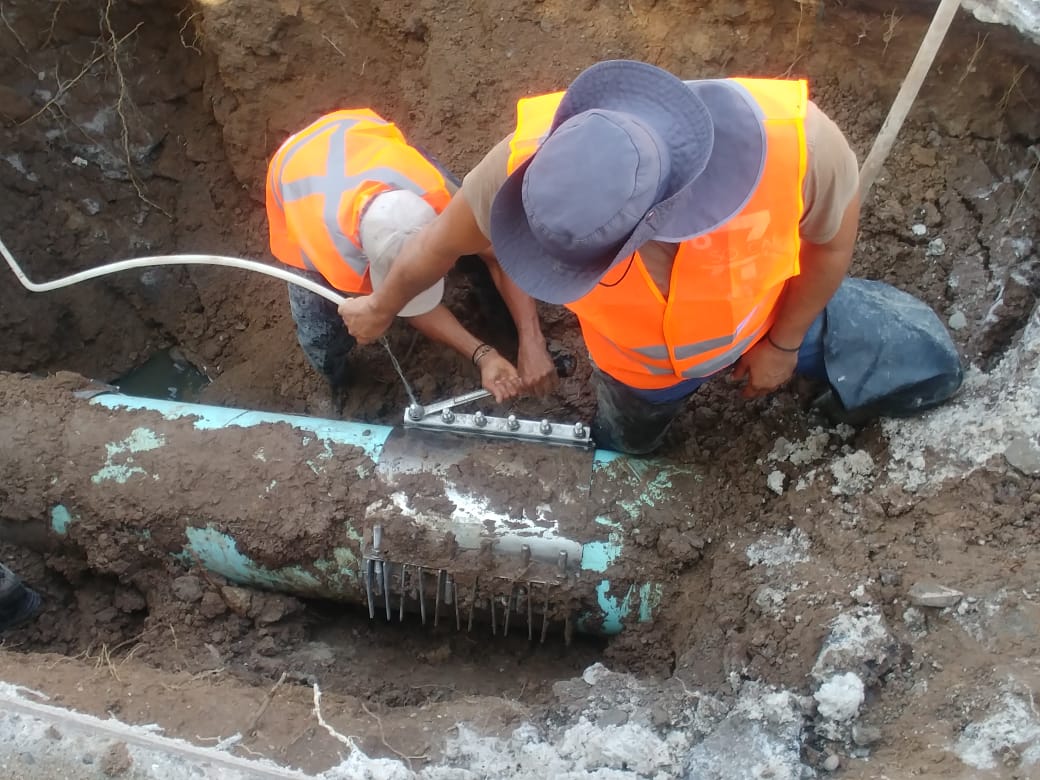 Agua de Hermosillo avanza en rehabilitación de colector sanitario en El Sahuaro