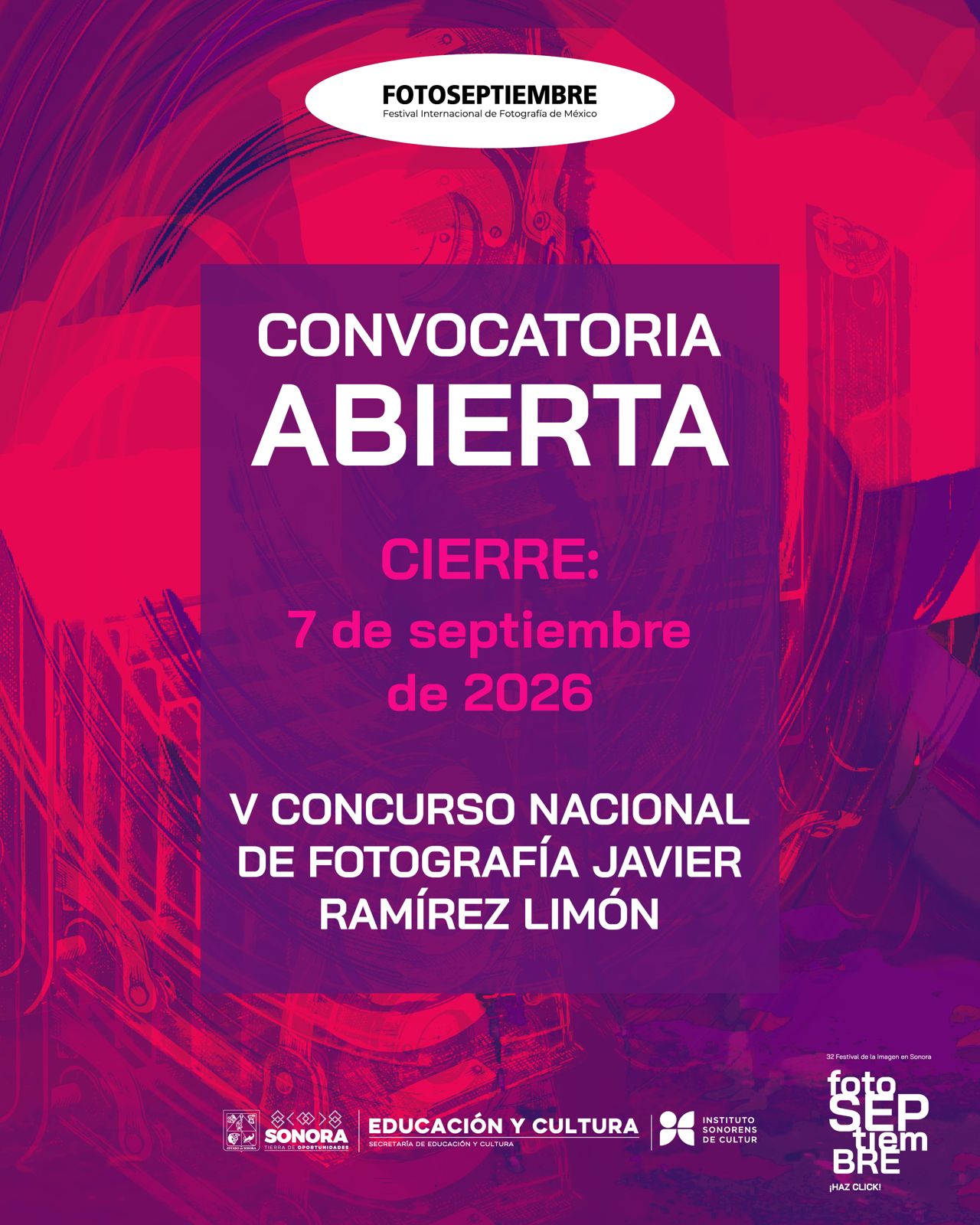¡Convocatoria abierta! V Concurso Nacional de Fotografía Javier Ramírez Limón