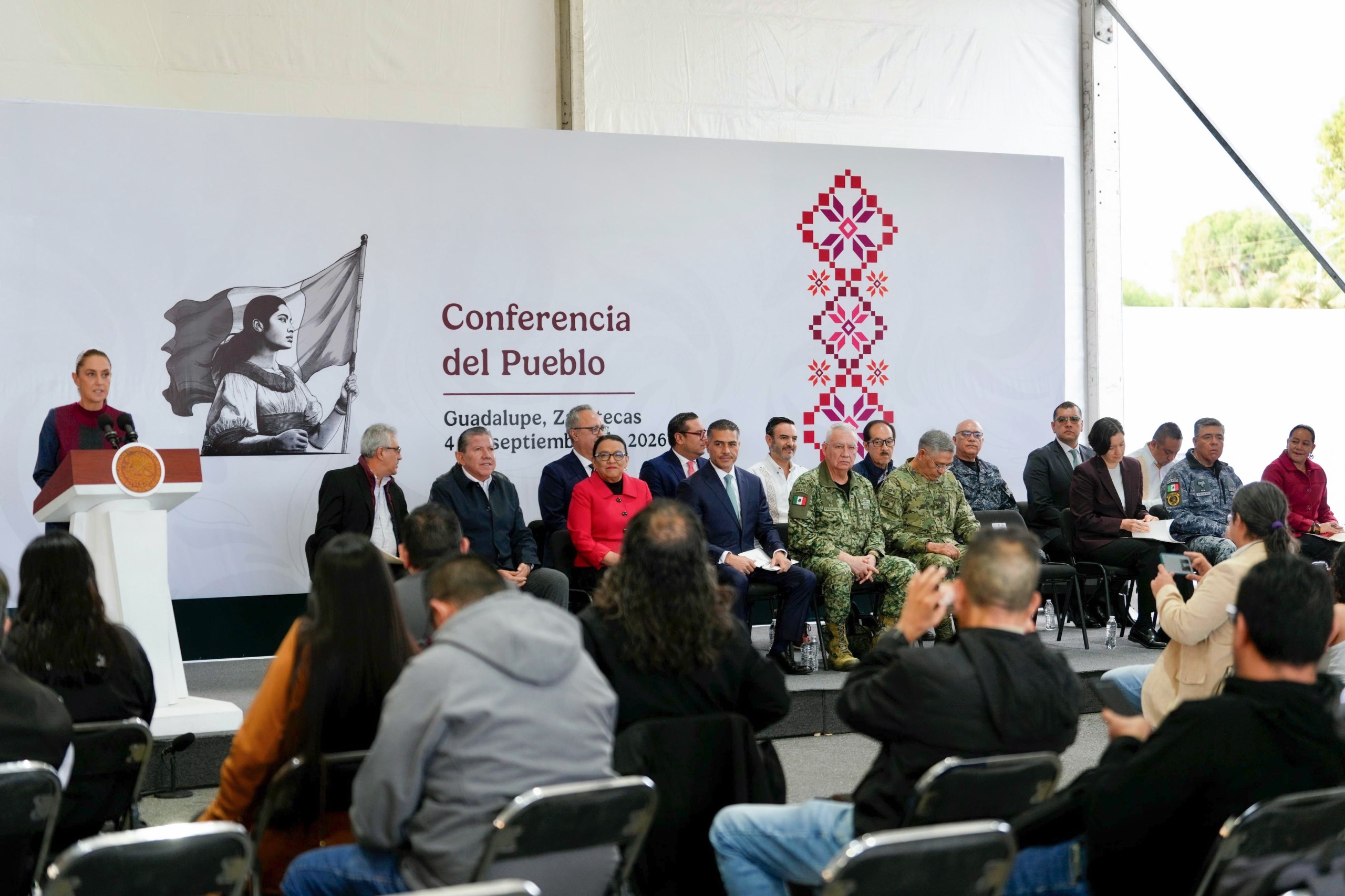 En Zacatecas, la coordinación ha logrado una reducción del 85% en el promedio diario de homicidios dolosos de septiembre de 2024 a agosto de 2026: Presidenta Claudia Sheinbaum En Zacatecas, la coordinación ha logrado una reducción del 85% en el promedio diario de homicidios dolosos de septiembre de 2024 a agosto de 2026: Presidenta Claudia Sheinbaum