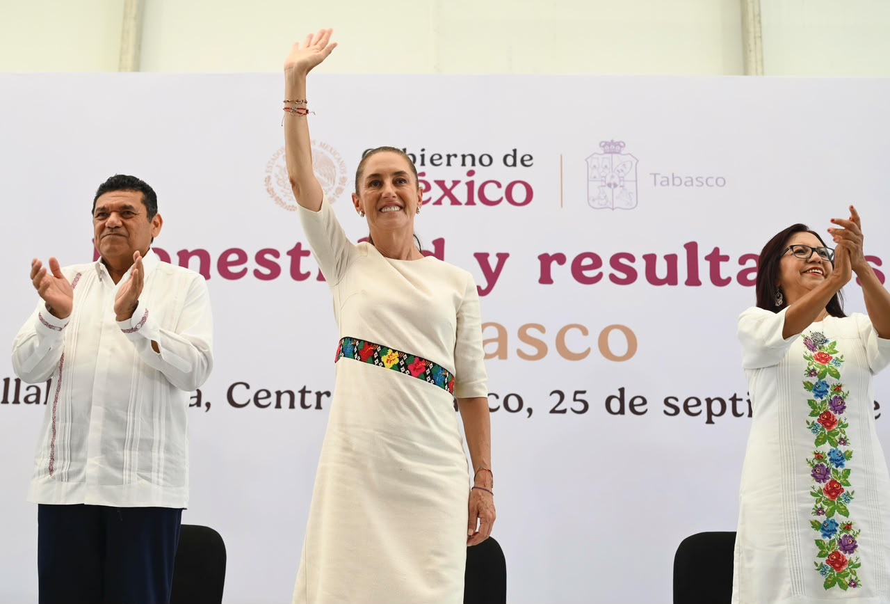 “Todo lo que requiera Tabasco, aquí vamos a estar”: Presidenta Claudia Sheinbaum resalta inversión superior a 50 mil mdp en programas para el Bienestar y obras en la entidad