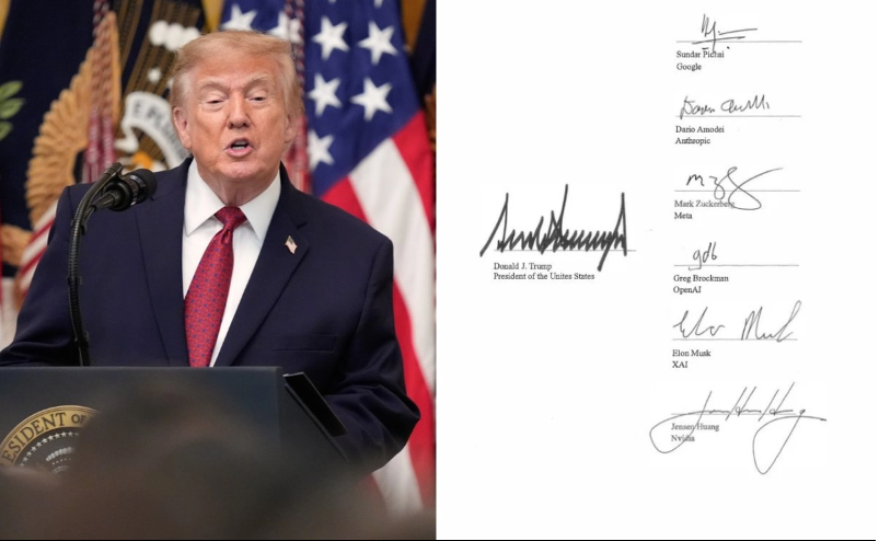 Aparece falta de ortografía en documento donde Trump propone renombrar “Inteligencia Artificial” a “Superinteligencia”