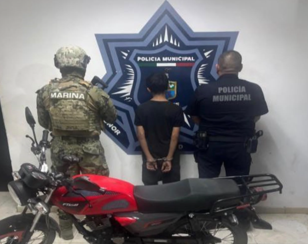Detienen a menor de 15 años con motocicleta robada en Cajeme Detienen a menor de 15 años con motocicleta robada en Cajeme
