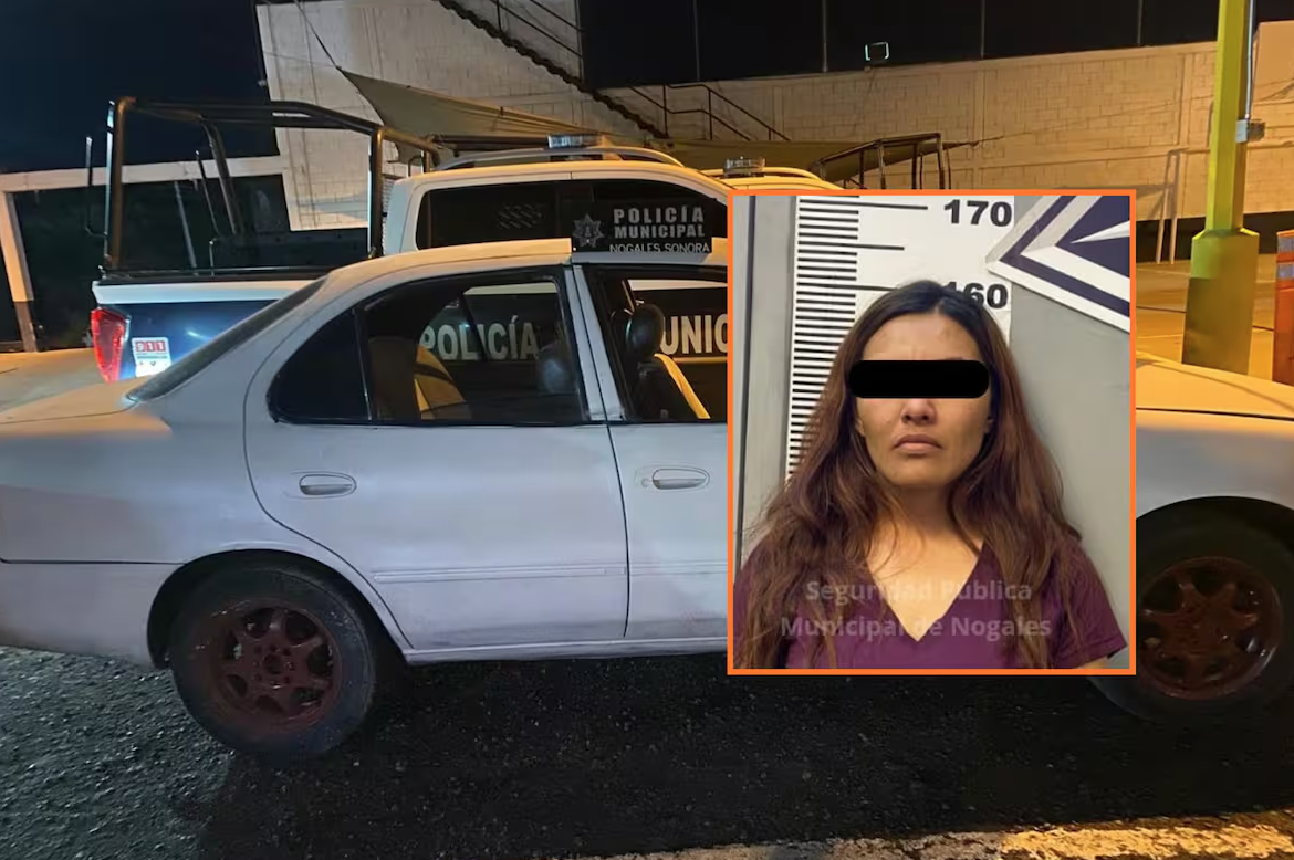 Detienen a mujer en Nogales por conducir con los faros apagados y descubren que el auto tenía reporte de robo Detienen a mujer en Nogales por conducir con los faros apagados y descubren que el auto tenía reporte de robo