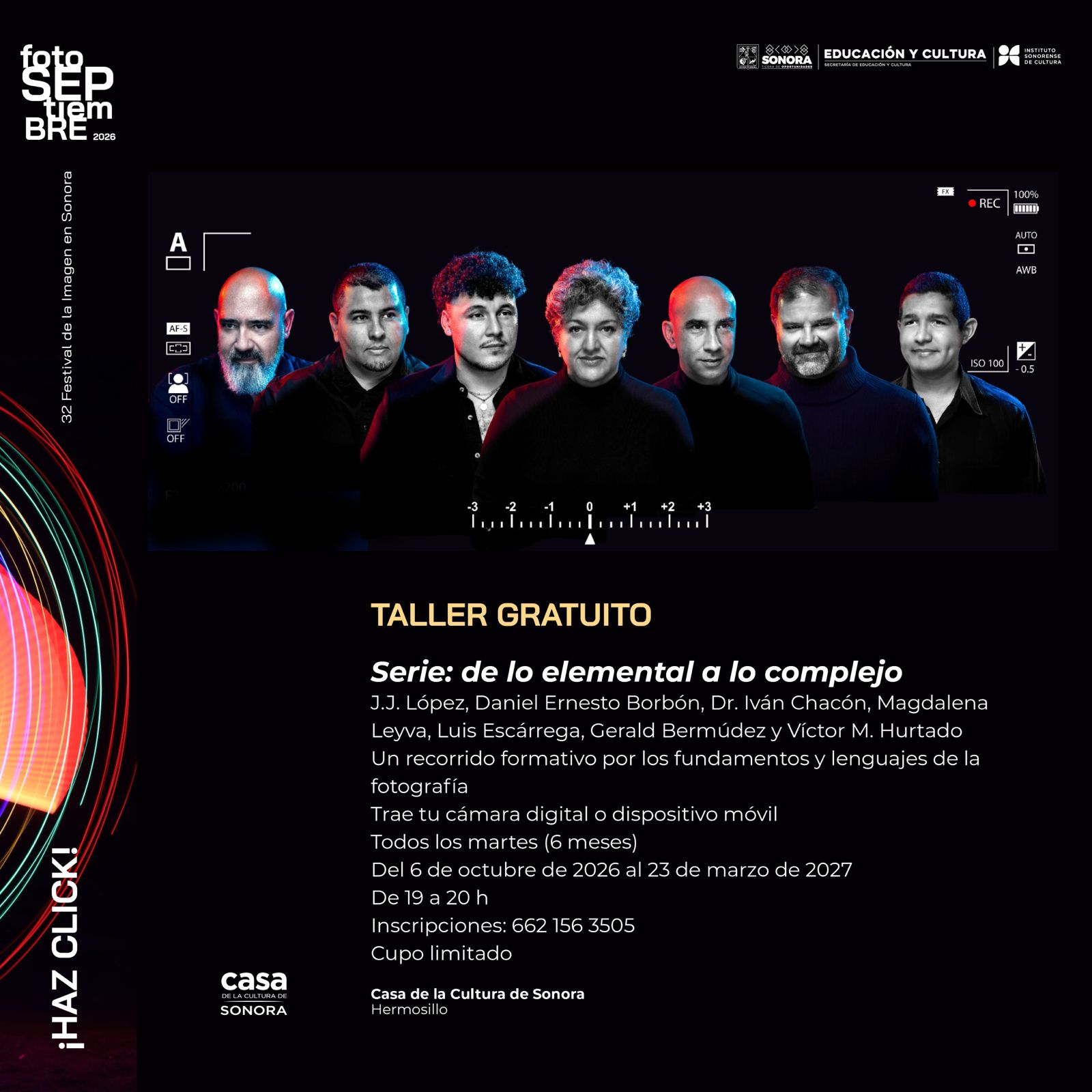 Gobierno de Sonora impulsa formación fotográfica con taller de Fotoseptiembre