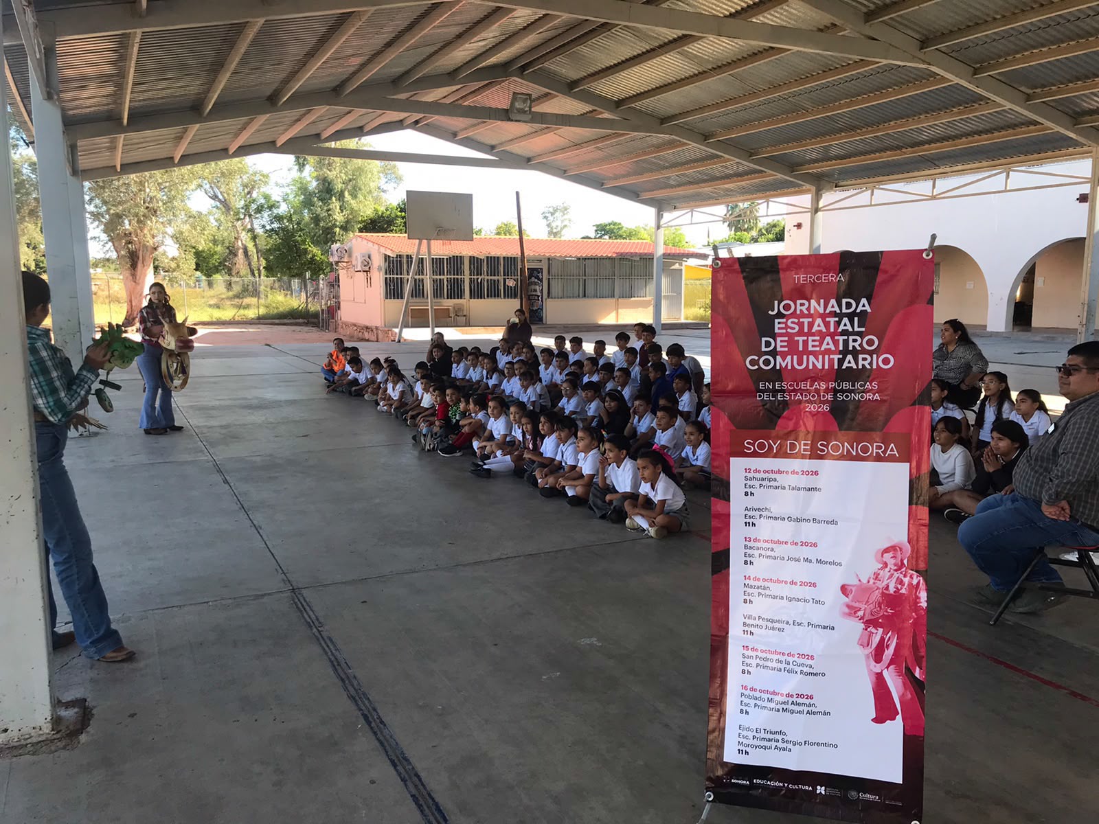 Gobierno de Sonora inicia jornada de teatro en escuelas en 48 localidades del estado