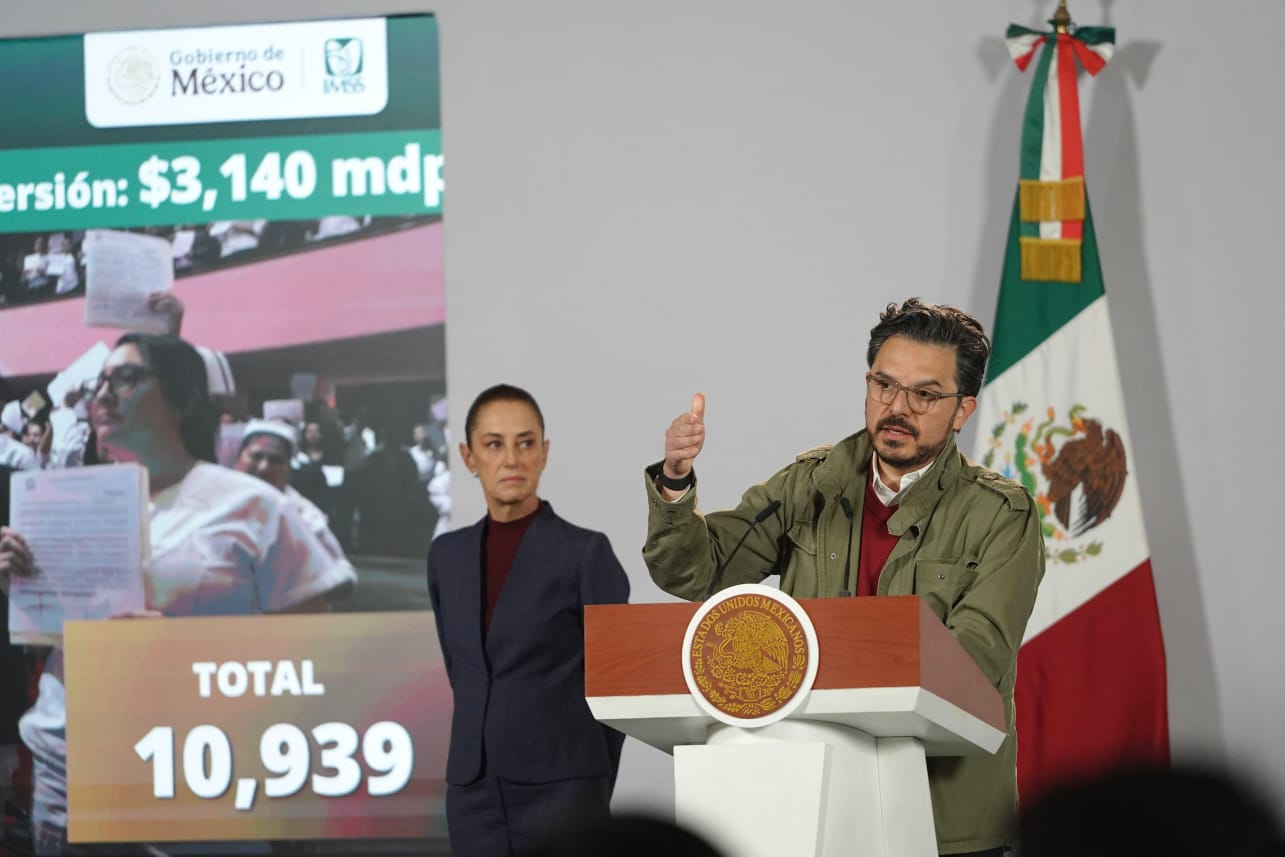 Anuncia Zoé Robledo 12 medidas para fortalecer la atención médica y mejorar las condiciones laborales en el IMSS