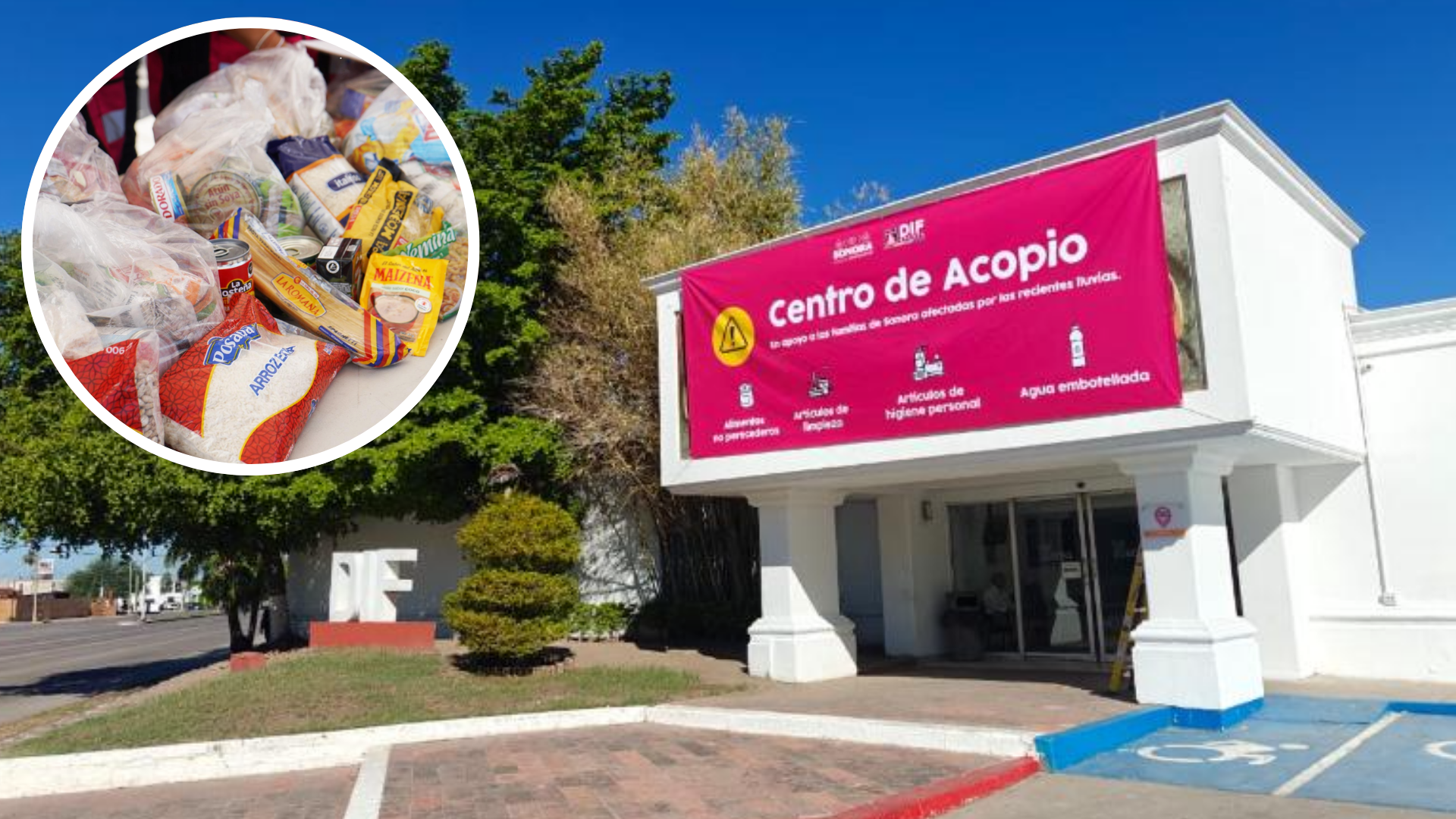 Instalan centro de acopio por daños de las lluvias en Sonora Instalan centro de acopio por daños de las lluvias en Sonora